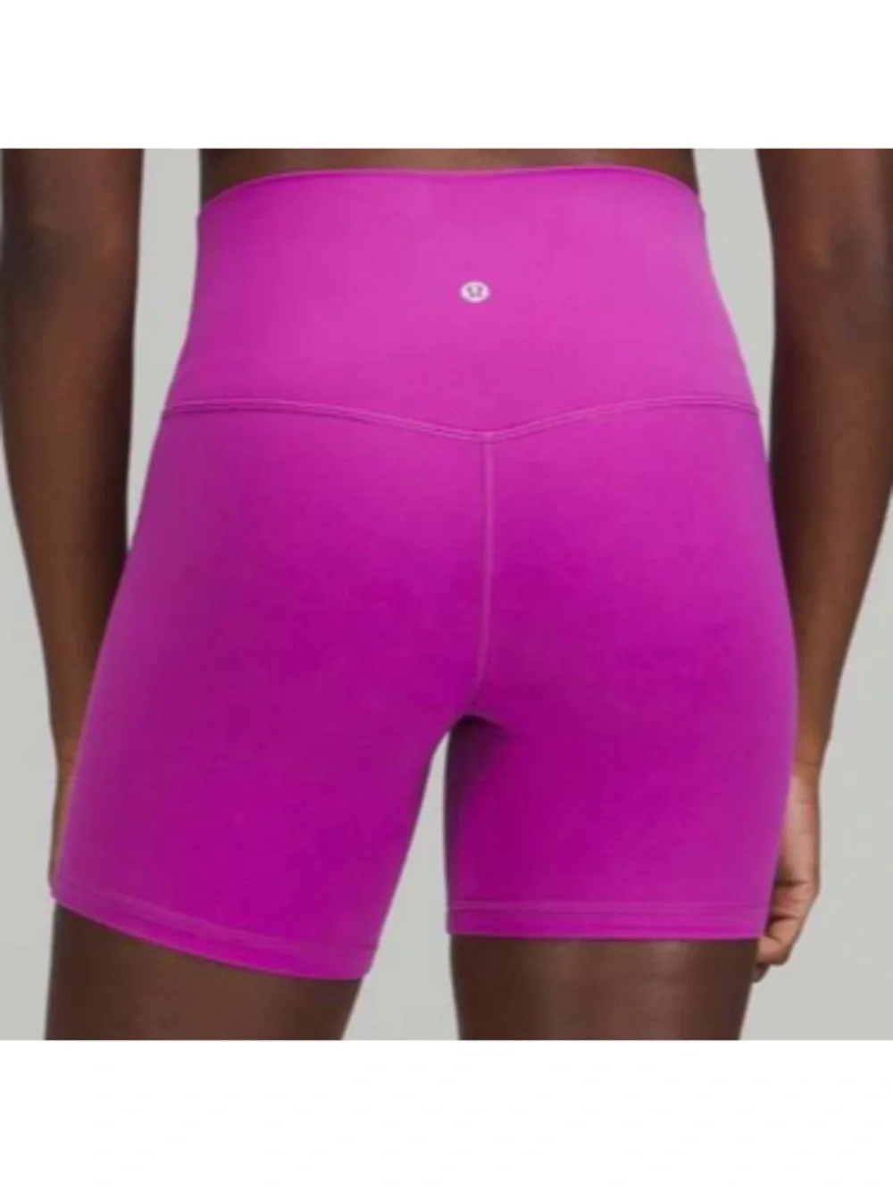 Lululemon Align High Rise Short 8 inch Vivid Plum Stretch Yoga Sz 12 NEW